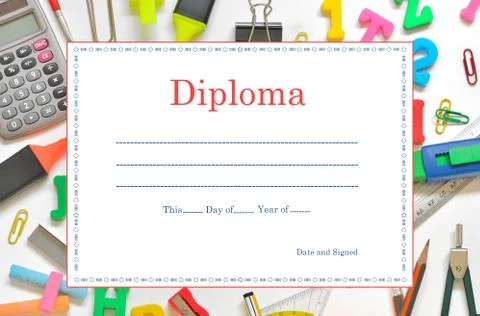School diploma Stock Illustration