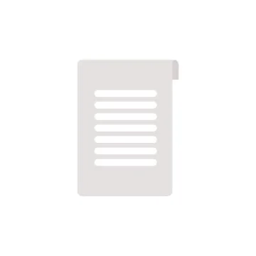 School document flat style icon Stock Illustration