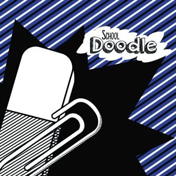 School doodle cartoon Stock Illustration