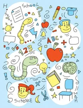 School Doodle Stock Illustration