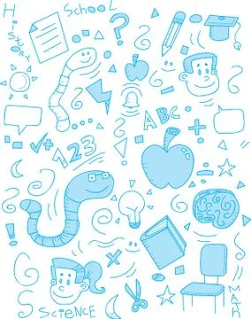 School Doodle Stock Illustration