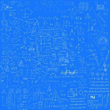 School doodles background Illustrazione stock