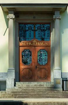 The school door Stock Photos
