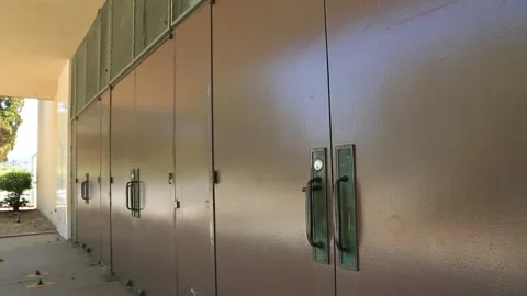 School Doors CU4 Video stock 130833462