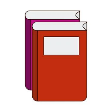 School education book learn literature line and fill style icon Stock Illustration