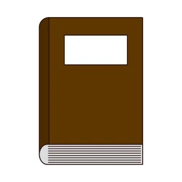School education learn read book line and fill style icon Stock Illustration