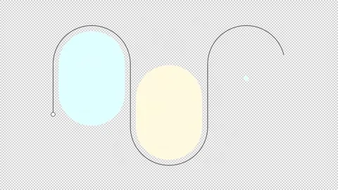 School education multicolor wavy empty infographic template animation set Stock Footage 345254879