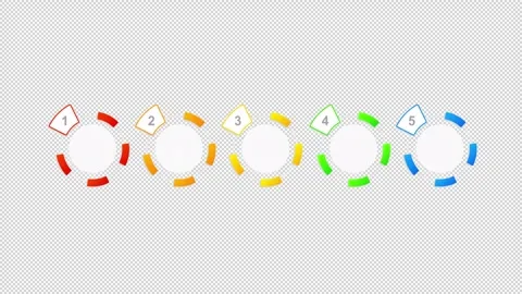 School education program animated infographic template Stock Footage 346720843