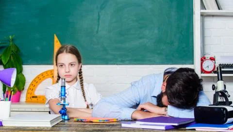 School education. Study hard. Studying methods for children. Extra classes Stock Photos