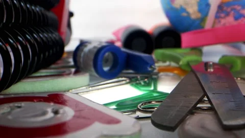 School Education Tools Concept 3 Stock Footage 144848291