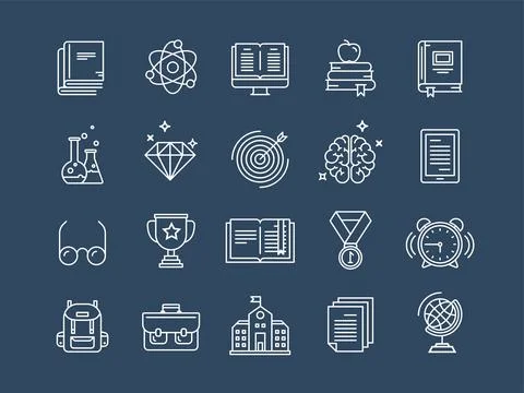 School education, university. Study, learning process. Oline lessons, tutorial Illustrazione stock