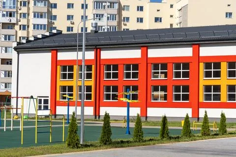 School, educational institution. Stock Photos