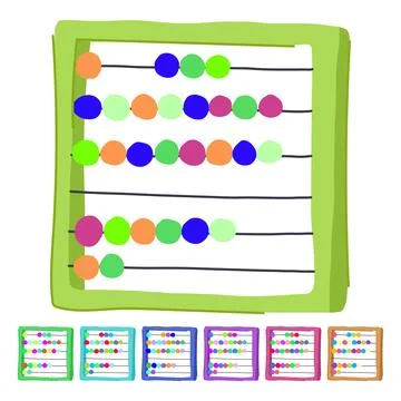 School educational toy vector cartoon graphic Stock Illustration