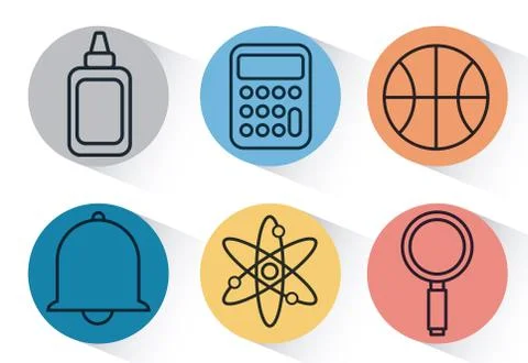 School elements design Stock Illustration