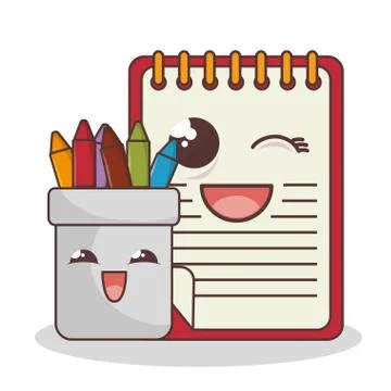 School elements funny characters 스톡 일러스트