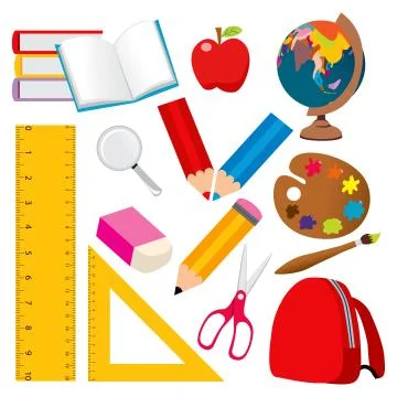 School Elements Stock Illustration