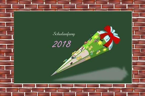 School enrolment 2018 스톡 일러스트
