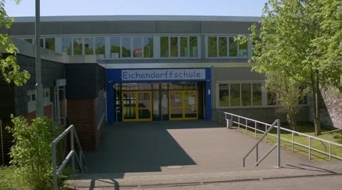 School entrance Stock Footage 63048214
