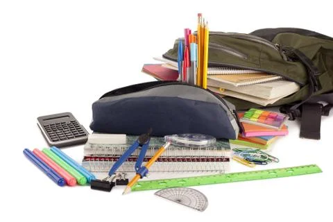 School equipments Stock Photos