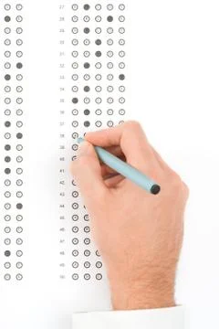 School exam Foto stock