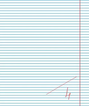 School exercise book Illustrazione stock