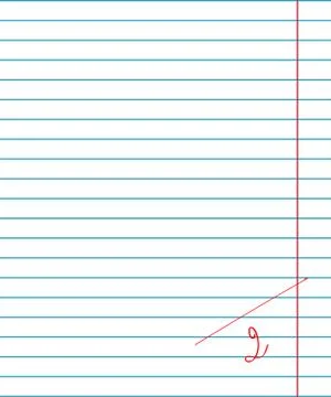 School exercise book Illustrazione stock