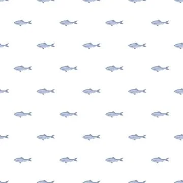School of fish in seamless pattern background 库存插图