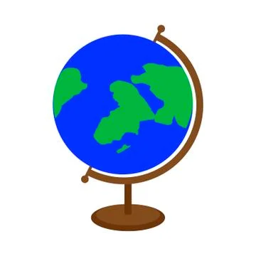 School geographical globe Stock Illustration