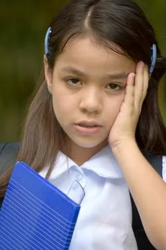 School Girl Memory Problems Stock Photos