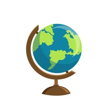 School globe icon isolated on white background. Иллюстрация