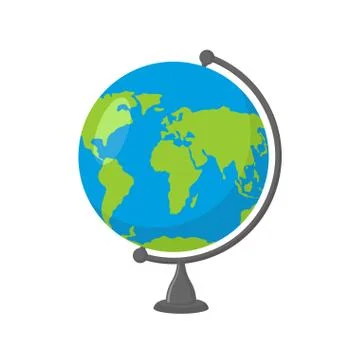 School Globe -  model of  Earth. Model of celestial sphere of planet. Object  イラスト素材