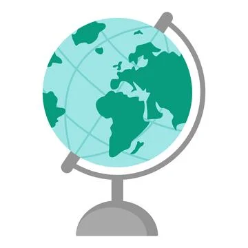 School globe planet earth Stock Illustration