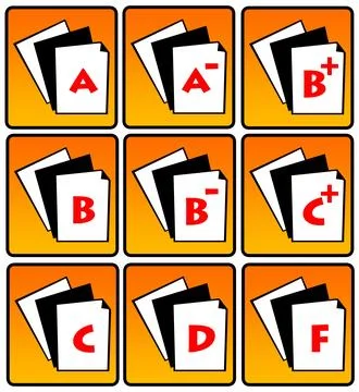 School grades Stock Illustration