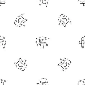 School graduated pattern seamless vector Stock Illustration