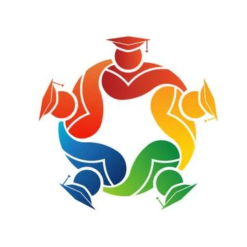 School Graduates Class Illustrazione stock