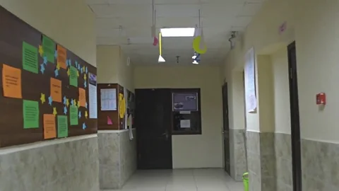 School hall hyperlapse Stock Footage 76021096