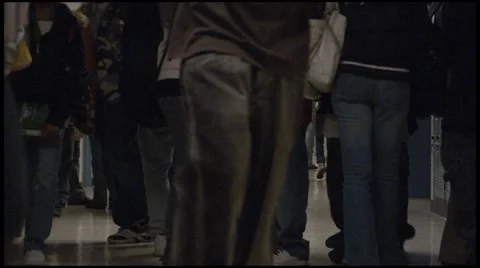 School-Hallway 02 Video stock 43589733