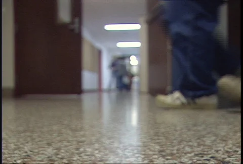 School Hallway Stock Footage 95521