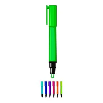 School highlighter cartoon vector graphic sign color Stock Illustration