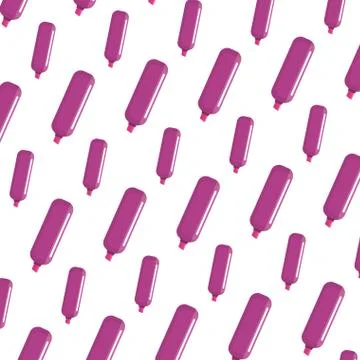 School highlighter pen pattern vector illustration Stock Illustration