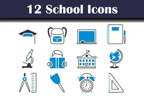 School Icon Set イラスト素材
