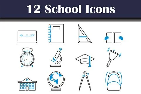 School Icon Set イラスト素材