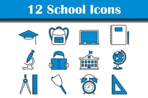 School Icon Set イラスト素材