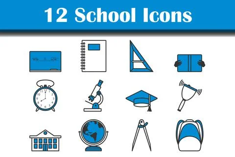 School Icon Set イラスト素材