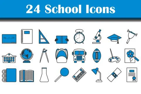 School Icon Set イラスト素材