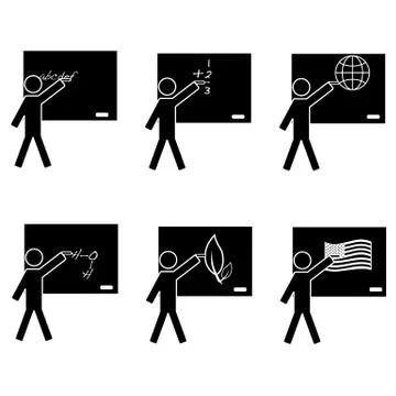 School icons Stock Illustration