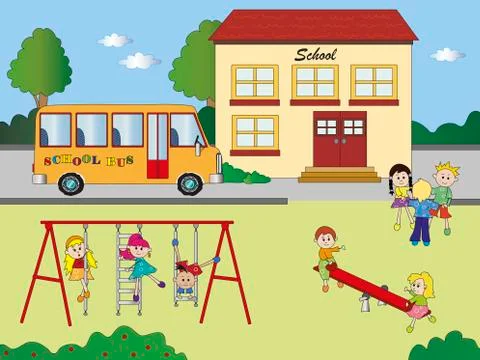 School Stock Illustration