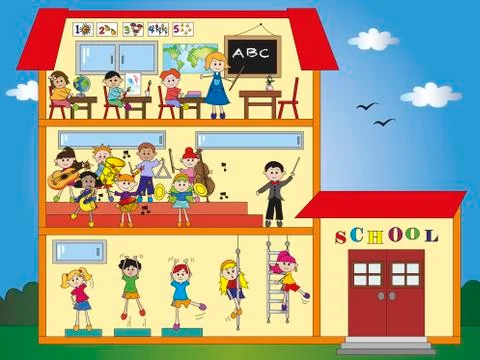 School Stock Illustration