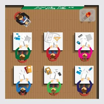 School. Stock Illustration