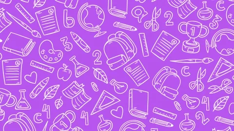 School items background animation Stock Footage 93924171
